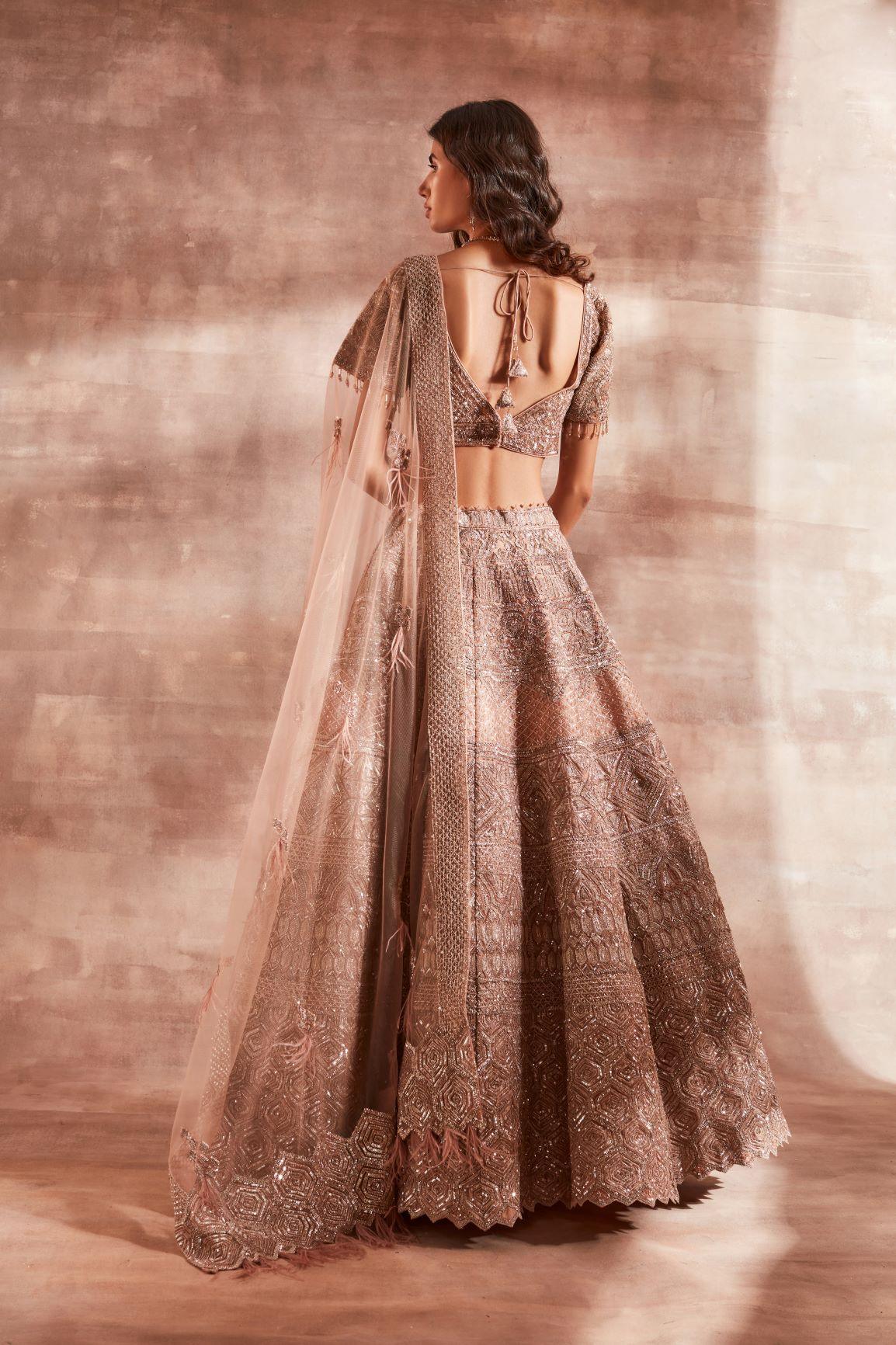 Rose quartz Lehenga